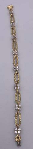 Bracelet Bracelet Or 18 Kt et Diamants 58 Facettes