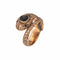 Bague 45 Bague serpent rubis saphir étoile noire, bijoux Serpent Vintage en or rose 58 Facettes G12688