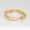 Bracelet Bracelet jonc carré vintage de 10 mm de large en or jaune 14 carats, bijoux fins de domaine, 7 pouces 58 Facettes G13755