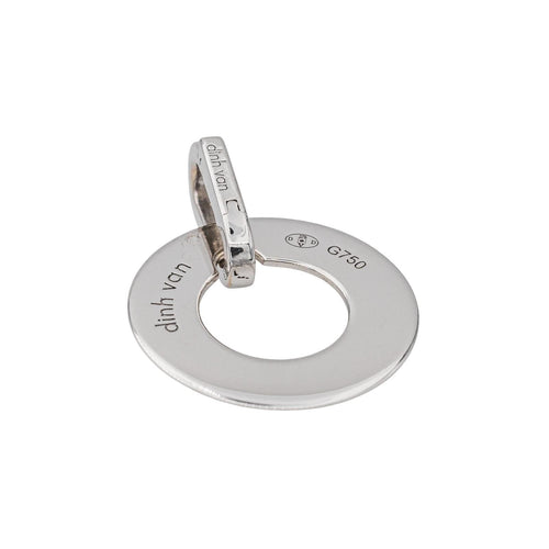 Pendentif Dinh Van Pendentif Cible Or blanc 58 Facettes 3515978CN