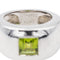 Bague 49 Chaumet Bague Jonc Bella Or blanc Péridot 58 Facettes 3260873CN