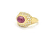 Bague Bague rubis en or jaune et diamants 58 Facettes
