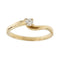 Bague 56 Bague solitaire contrariée avec diamant 58 Facettes 35102