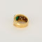 Bague 48 Bague jonc or jaune, émeraude et diamants 58 Facettes CAN11631