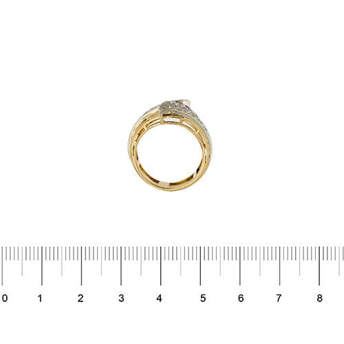 Bague Bague bandeau avec diamants 58 Facettes 35066