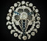 Pendentif Broche/Pendentif Art Déco en platine serti de 2,80 carats de diamants et saphirs 58 Facettes