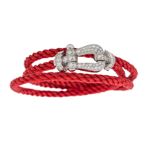 Bracelet Fred Bracelet Force 10 Or blanc Diamant 58 Facettes 3552052CN
