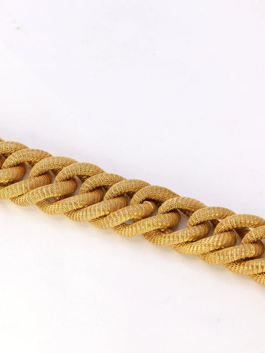 Bracelet Bracelet vintage maille tressée or jaune 58 Facettes J226