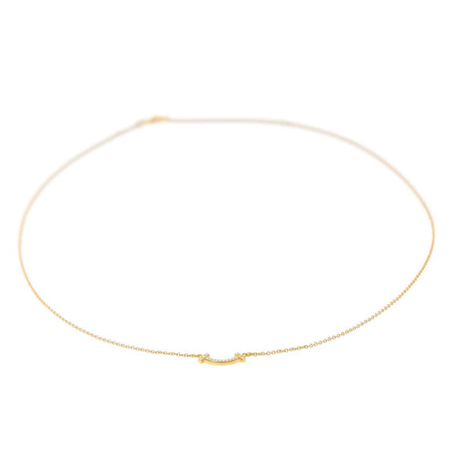 Collier Tiffany & Co Collier T Smile Or jaune Diamant 58 Facettes 3753487RV