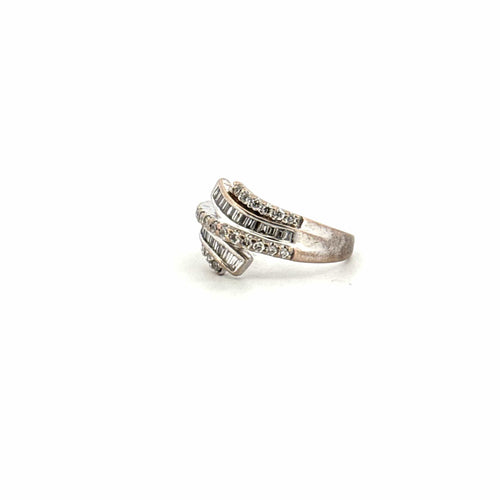 Bague 52 Bague Or Blanc & Diamants 58 Facettes 51-GS29882