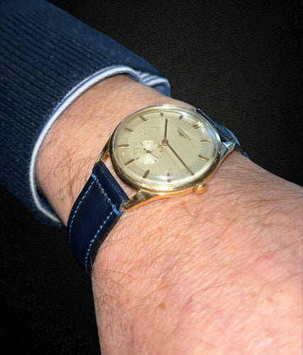 Montre LONGINES - Montre des années 1950, boîtier en or jaune 58 Facettes