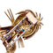 Broche Broche Van Cleef & Arpels, "Lion ébouriffé", en or jaune, diamants, émeraudes et émail. 58 Facettes 33352