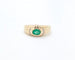 Bague ANELLO ORO GIALLO CON SMERALDO E DIAMANTI 58 Facettes