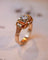 Bague 53 Bague Art Déco Or Rose Diamant 58 Facettes A11404