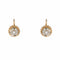 Boucles d'oreilles Dormeuses anciennes 2 ors saphirs blancs 58 Facettes CVBO28