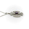 Collier Collier en platine, style édouardien, orné d'une croix de Malte et de diamants, avec une perle noire centrale. 58 Facettes A2001Z