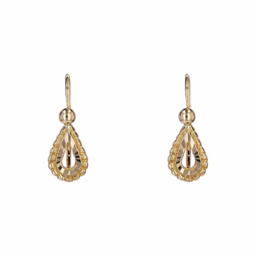 Boucles d'oreilles Boucles d'oreilles anciennes dormeuses or jaune 58 Facettes 18-190A