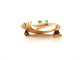 Broche vintage broche epingle tourbillon torsadee or emeraudes 58 Facettes 260447