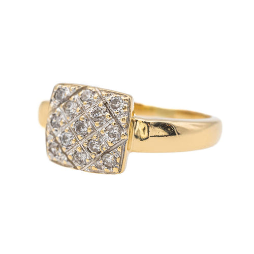 Bague 49 Bague Or jaune, Or blanc Diamant 58 Facettes 3288742CN