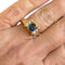 Bague 56 Bague rouleau saphirs et diamants en or jaune 58 Facettes 342