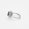 Bague 46,5 Bague marguerite or blanc, saphir et diamants 58 Facettes RAM2764