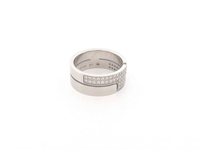 Bague 51 bague DINH VAN seventies mm en or blanc diamants 58 Facettes 260260