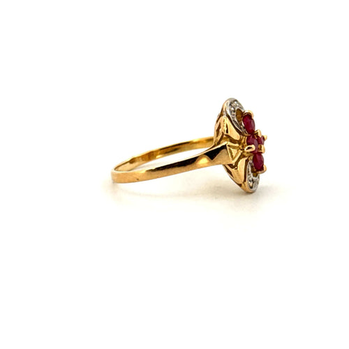 Bague 54 Bague Or Jaune 18k Topazes & Diamants 58 Facettes 43-GS35910-2