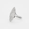 Bague 53 Bague marquise or gris diamants 58 Facettes GU69
