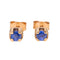 Boucles d'oreilles Boucles d'oreilles Puces Or rose Saphir 58 Facettes 3089047CN