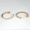Boucles d'oreilles David Yurman - Boucles d'oreilles créoles croisées or jaune et diamants 58 Facettes G13717