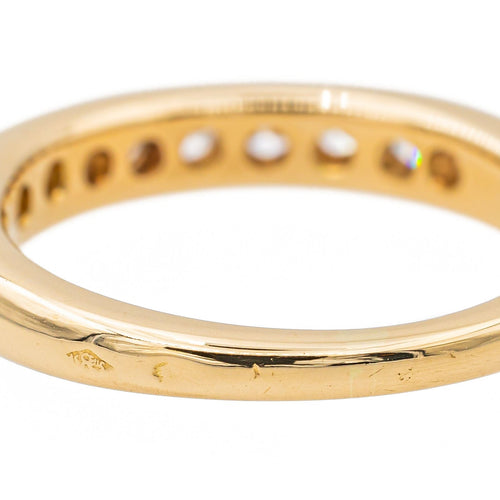 Bague 50 Bague Demi alliance Or jaune Diamant 58 Facettes 3574924CN