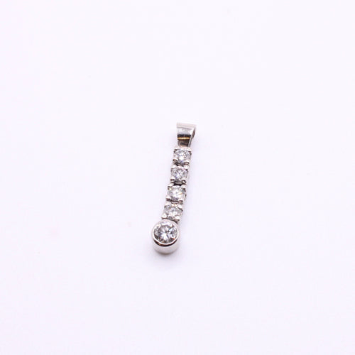 Pendentif Pendentif articulé Or blanc et 5 Diamants 58 Facettes
