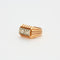 Bague 48 Bague chevalière godronnée diamants 58 Facettes 31300515
