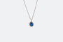 Collier Oro Bianco Collier en or blanc avec saphir et diamants 58 Facettes COL205