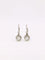 Boucles d'oreilles Dormeuses vintage or blanc diamants 0,30 ct 58 Facettes J447