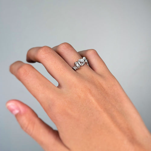 Bague 50 Bague Ancienne - Or blanc & Diamant 58 Facettes 250294R