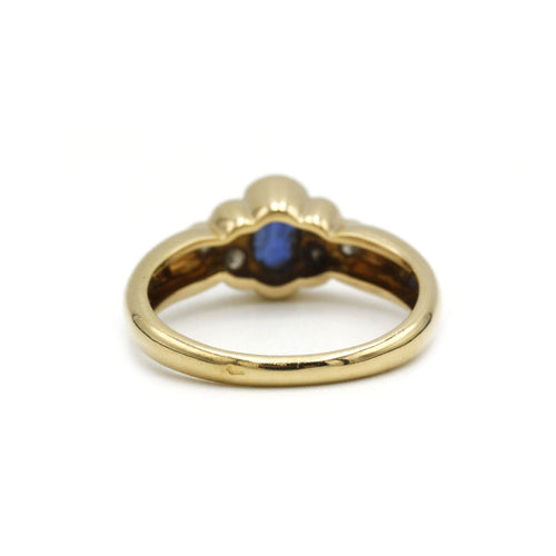 Bague 54 Bague or, saphir & diamants 58 Facettes 250043R