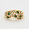 Bague 53 Bague or jaune diamants et émeraudes 58 Facettes 240404
