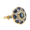 Bague 53 Bague Or jaune Saphir, Diamant 58 Facettes 2662685CN