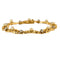 Bracelet Bracelet or jaune et gris, perles et diamants 58 Facettes ENG10572