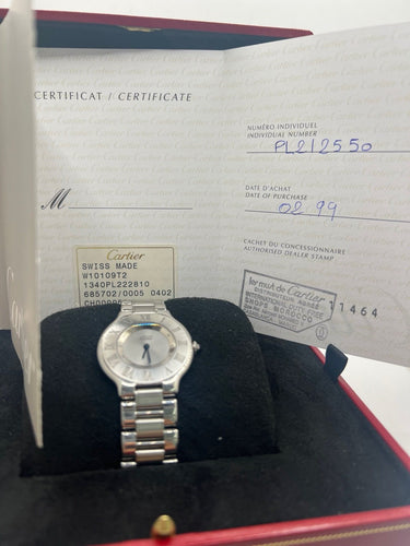 Montre Coffret complet Cartier 21 Must de Cartier 58 Facettes