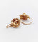 Boucles d'oreilles Dormeuses marguerite antique or rose 18k diamants et perles (circa 1900) 58 Facettes A06102