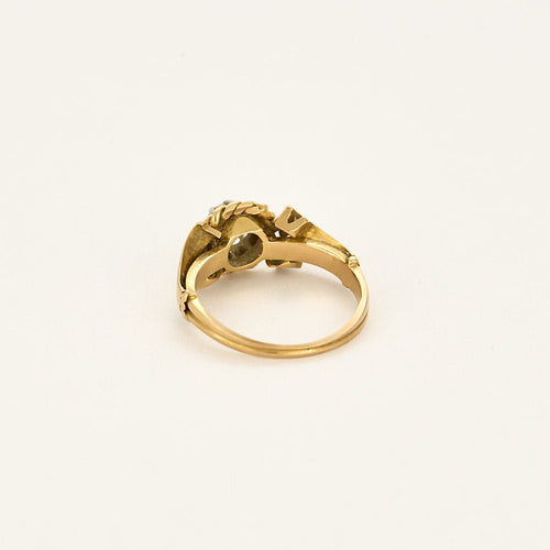 Bague 49 Bague en or jaune, or blanc et diamants 58 Facettes LIS1934