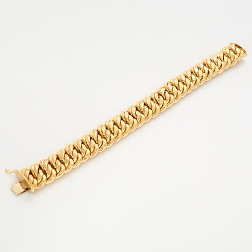 Bracelet Gourmette maille américaine 58 Facettes LP721