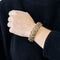 Bracelet Bracelet souple or jaune, saphirs et diamants 58 Facettes 240723