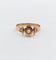 Bague 56.5 Bague antique or rose perles sertis étoilés 58 Facettes A05703