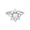 Bague 55 Marguerite Diamant en or blanc 58 Facettes 250129