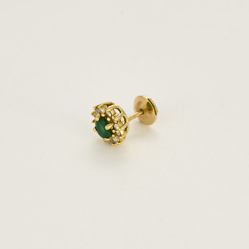 Boucles d'oreilles Boucles d'oreilles en Or jaune 18k Emeraude 58 Facettes CEC0442X2