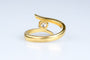 Bague 56 Bague solitaire en or jaune, diamant rond brillant 0,50 ct 58 Facettes 312169-107