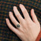 Bague 52 Bague style Art Déco or jaune, diamants, saphirs 58 Facettes